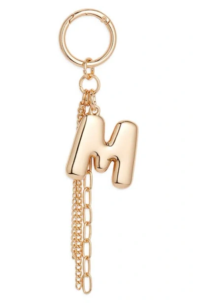 Chelsea28 Bubble Letter Bag Charm In Gold