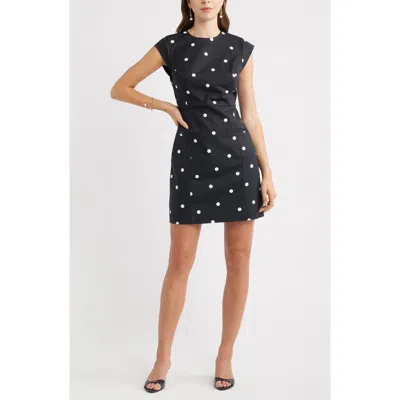 Chelsea28 Cap Sleeve Dress In Black