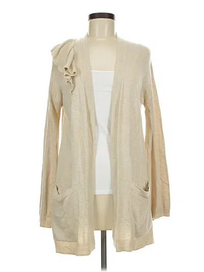 Pre-owned Chelsea28 Cardigan Sweater In Tan