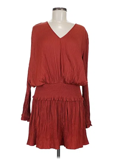 Pre-owned Chelsea28 Casual Dress In Burgundy