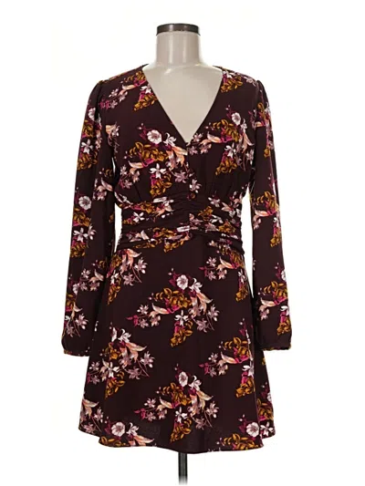 Pre-owned Chelsea28 Casual Dress In Burgundy
