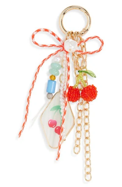 Chelsea28 Cherry Cluster Bag Charm In Multi