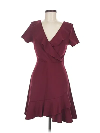 Pre-owned Chelsea28 Cocktail Dress In Burgundy