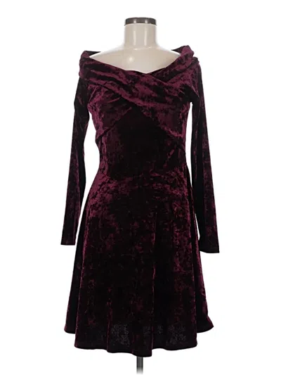 Pre-owned Chelsea28 Cocktail Dress In Burgundy
