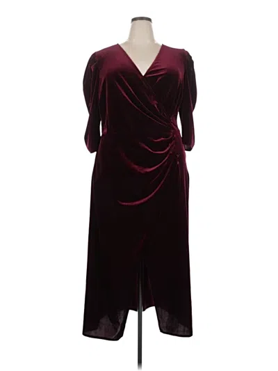 Pre-owned Chelsea28 Cocktail Dress In Burgundy