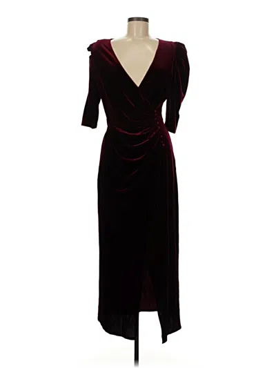 Pre-owned Chelsea28 Cocktail Dress In Burgundy