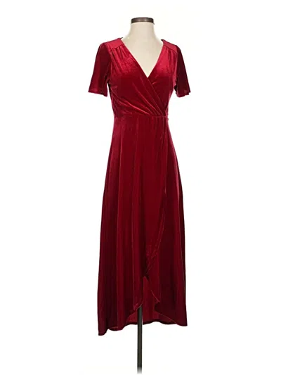 Pre-owned Chelsea28 Cocktail Dress In Burgundy