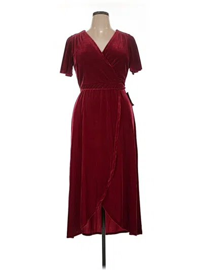 Pre-owned Chelsea28 Cocktail Dress In Burgundy
