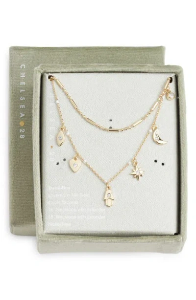 Chelsea28 Demi Fine Evil Eye Layered Charm Necklace In Pattern