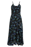 Chelsea28 Faux Wrap Midi Dress In Blue
