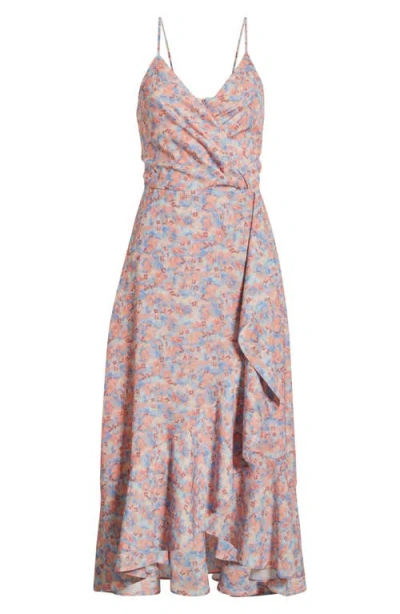 Chelsea28 Faux Wrap Midi Dress In Multi