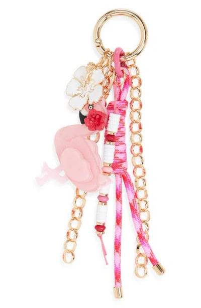 Chelsea28 Flamingo Cluster Bag Charm In Multi