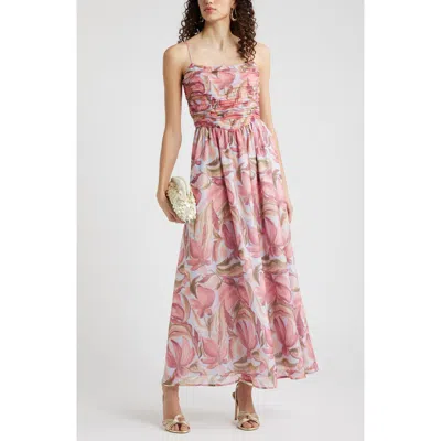 Chelsea28 Floral Organza Party Dress In Multi