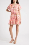 Chelsea28 Floral Print Minidress In Pink