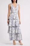 Chelsea28 Floral Tiered Maxi Dress In Multi