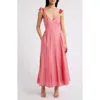 Chelsea28 Flutter Sleeve Maxi Dress In Pink