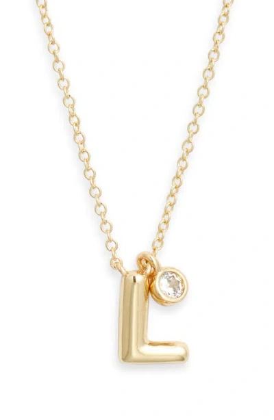 Chelsea28 Goldtone Initial Pendant Necklace