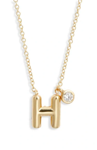 Chelsea28 Goldtone Initial Pendant Necklace