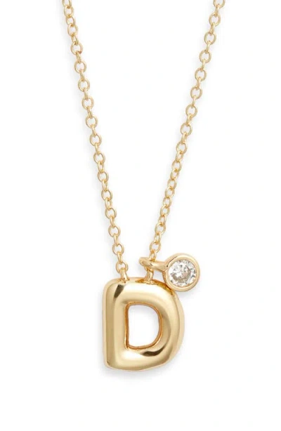 Chelsea28 Goldtone Initial Pendant Necklace