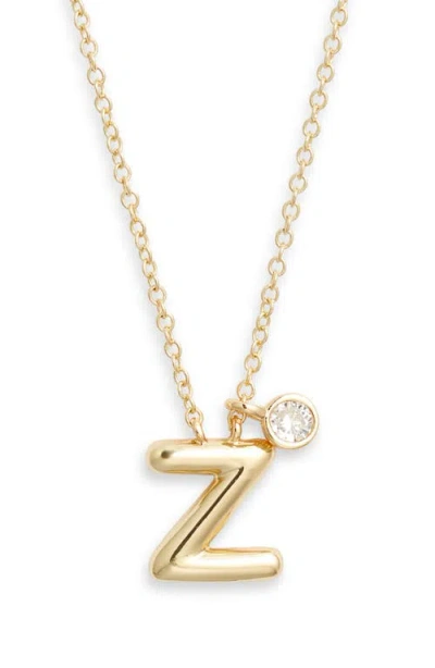 Chelsea28 Goldtone Initial Pendant Necklace