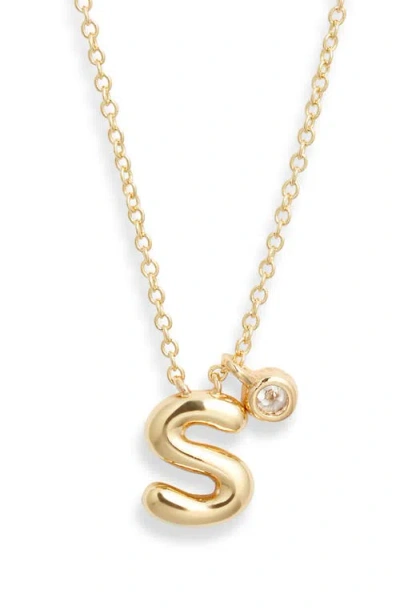 Chelsea28 Goldtone Initial Pendant Necklace