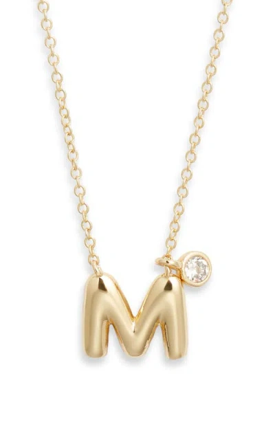 Chelsea28 Goldtone Initial Pendant Necklace