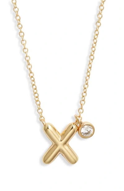Chelsea28 Goldtone Initial Pendant Necklace