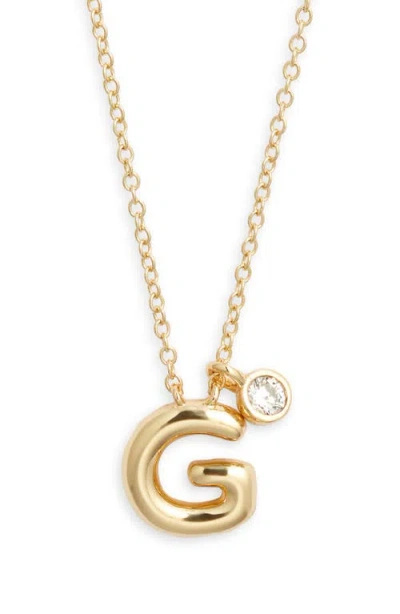 Chelsea28 Goldtone Initial Pendant Necklace
