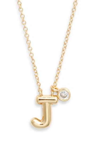 Chelsea28 Goldtone Initial Pendant Necklace
