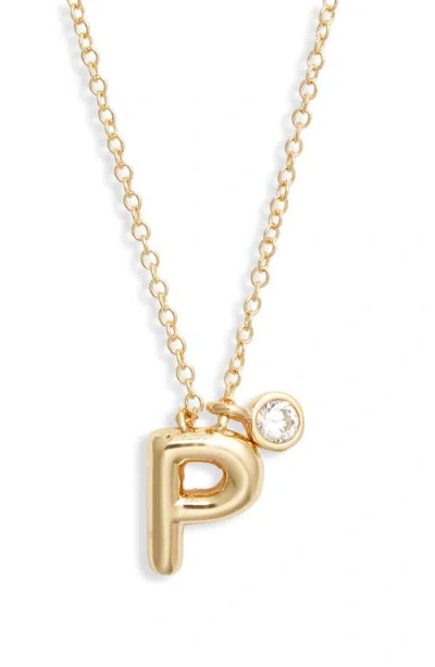 Chelsea28 Goldtone Initial Pendant Necklace