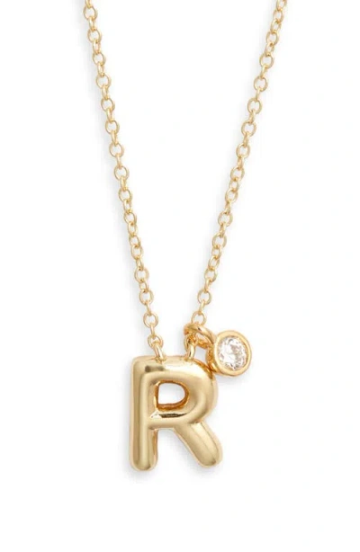 Chelsea28 Goldtone Initial Pendant Necklace