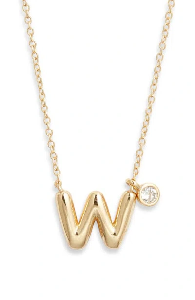 Chelsea28 Goldtone Initial Pendant Necklace