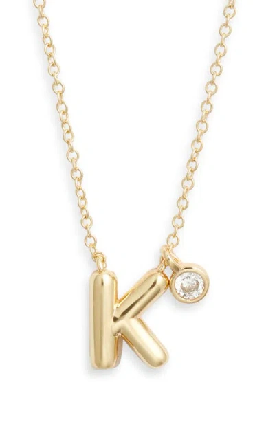 Chelsea28 Goldtone Initial Pendant Necklace