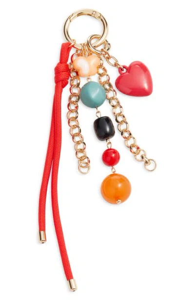 Chelsea28 Heart Beaded Bag Charm In Multi
