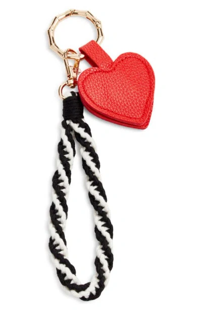 Chelsea28 Heart Faux Leather Bag Charm In Multi