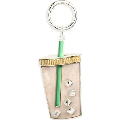 Chelsea28 Iced Coffee Bag Charm In Neutral