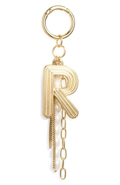 Chelsea28 Initial Faux Pearl Bag Charm In Gold