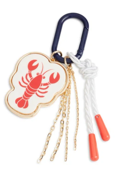 Chelsea28 Lobster Cluster Bag Charm In White