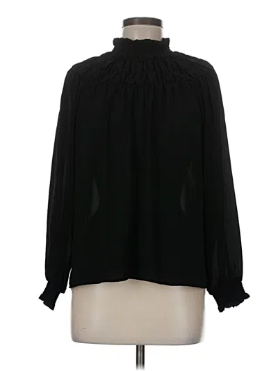 Pre-owned Chelsea28 Long Sleeve Blouse In Black