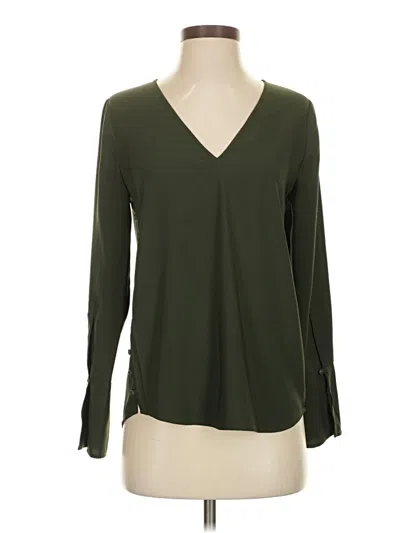 Pre-owned Chelsea28 Long Sleeve Blouse In Green