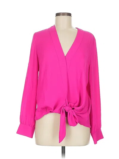 Pre-owned Chelsea28 Long Sleeve Blouse In Pink