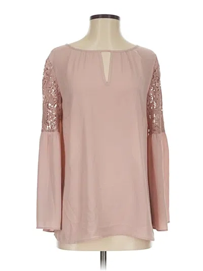 Pre-owned Chelsea28 Long Sleeve Blouse In Pink