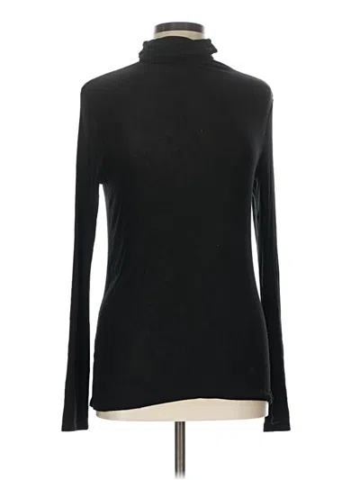 Pre-owned Chelsea28 Long Sleeve Top Black Turtleneck Tops