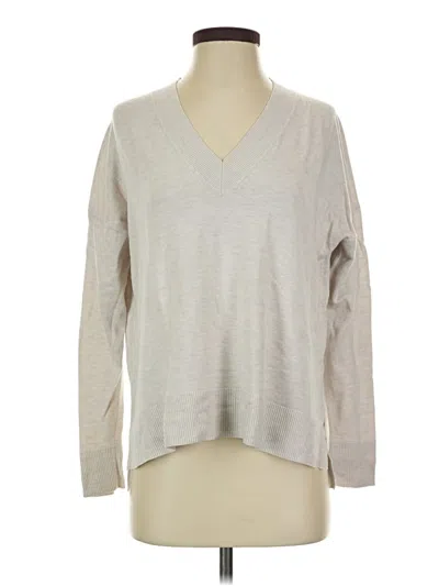 Pre-owned Chelsea28 Long Sleeve Top Gray V-neck Tops