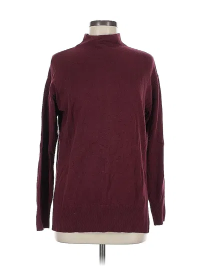 Pre-owned Chelsea28 Long Sleeve Turtleneck In Burgundy