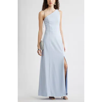 Chelsea28 One-shoulder Maxi Cocktail Dress In Blue