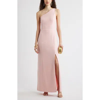 Chelsea28 One-shoulder Maxi Cocktail Dress In Pink