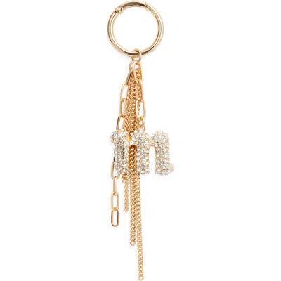 Chelsea28 Pavé Crystal Inital Bag Charm In Gold