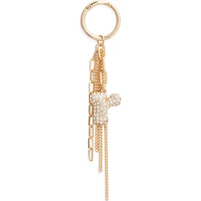 Chelsea28 Pavé Crystal Inital Bag Charm In Gold