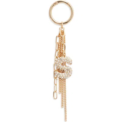 Chelsea28 Pavé Crystal Inital Bag Charm In Gold